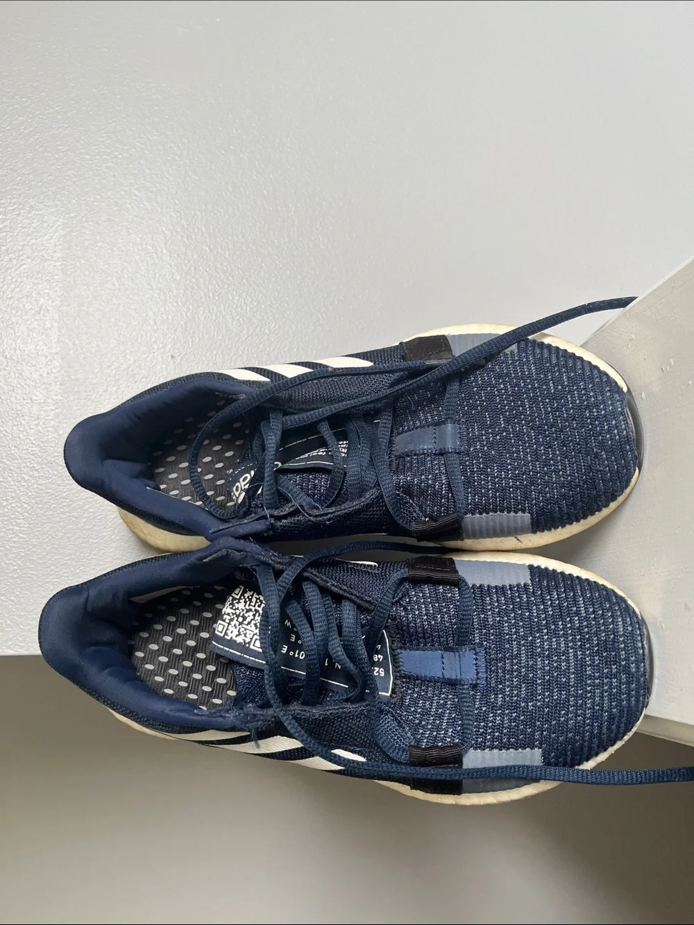 adidas Navy and White Women’s Athletic Sneakers